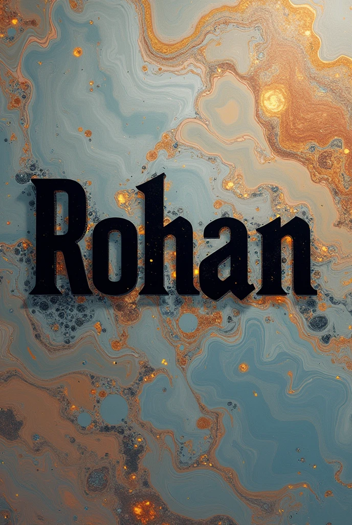 Rohan name word should be black color in background and marval character should be hidden on it