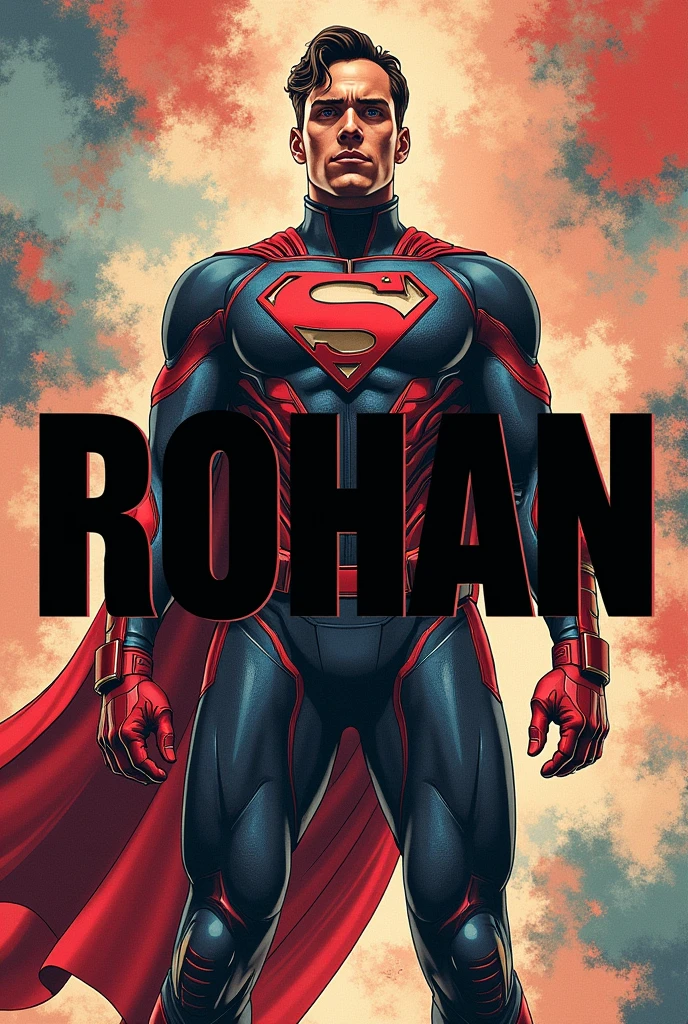 Rohan name word should be black color in background and marval character should be on it