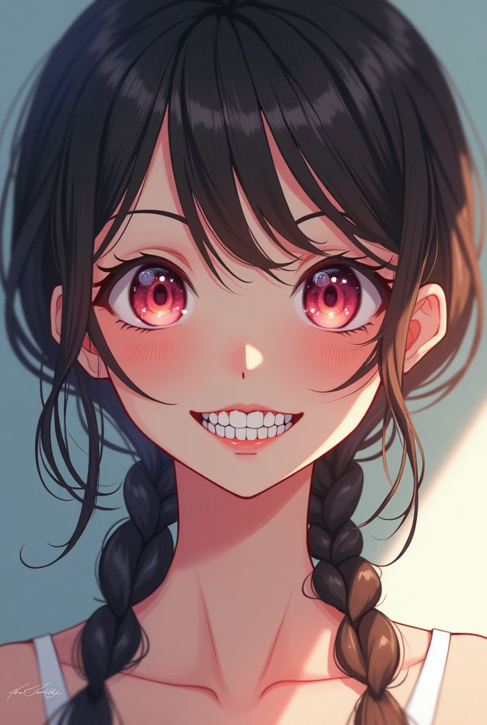 Braid、Anime Girl、Double teeth