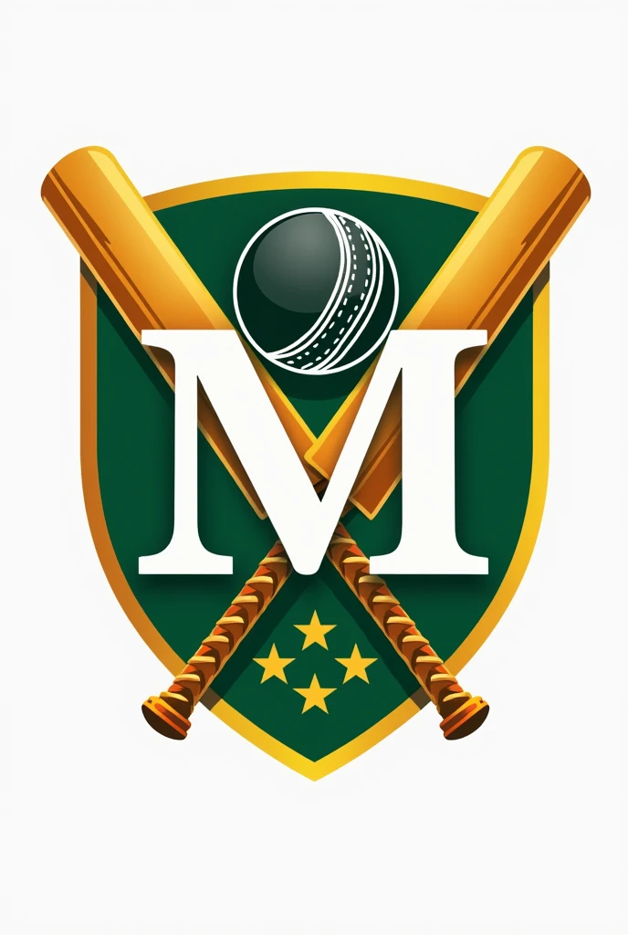 Cricket club logo named M.M Cricket Academy
Cricket style