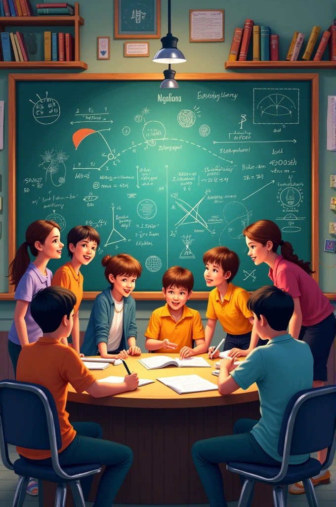 Create a image of maths education