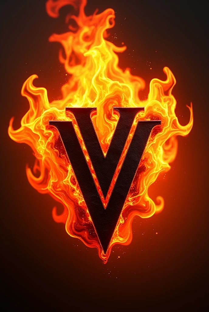 vapes logo with flames background