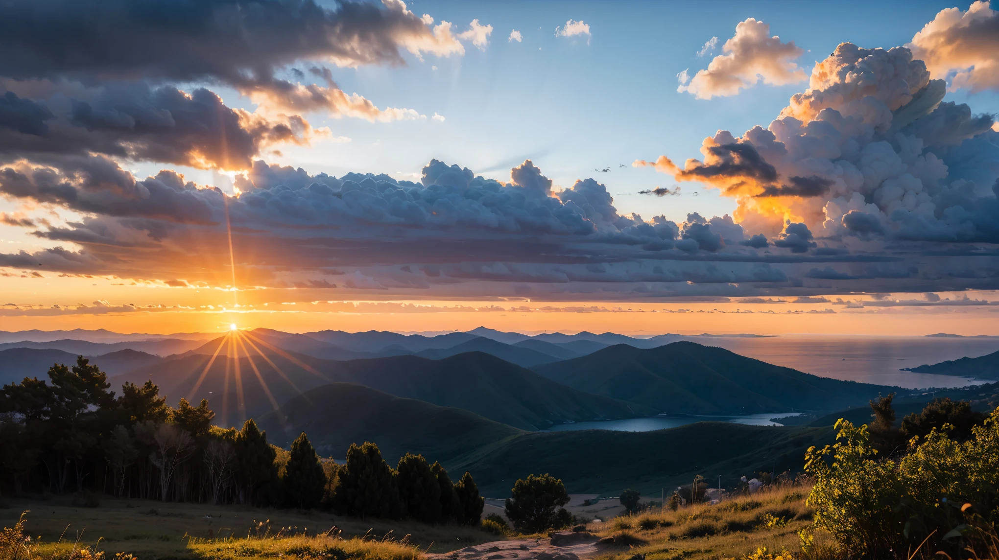 sunrise, horizon, sunrise, high quality  
