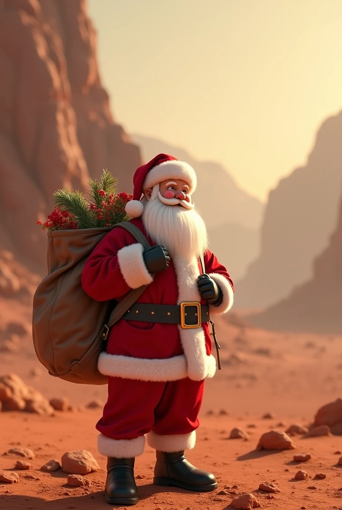 a santa at mars