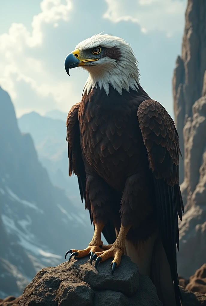 displays like an eagle watching its prey