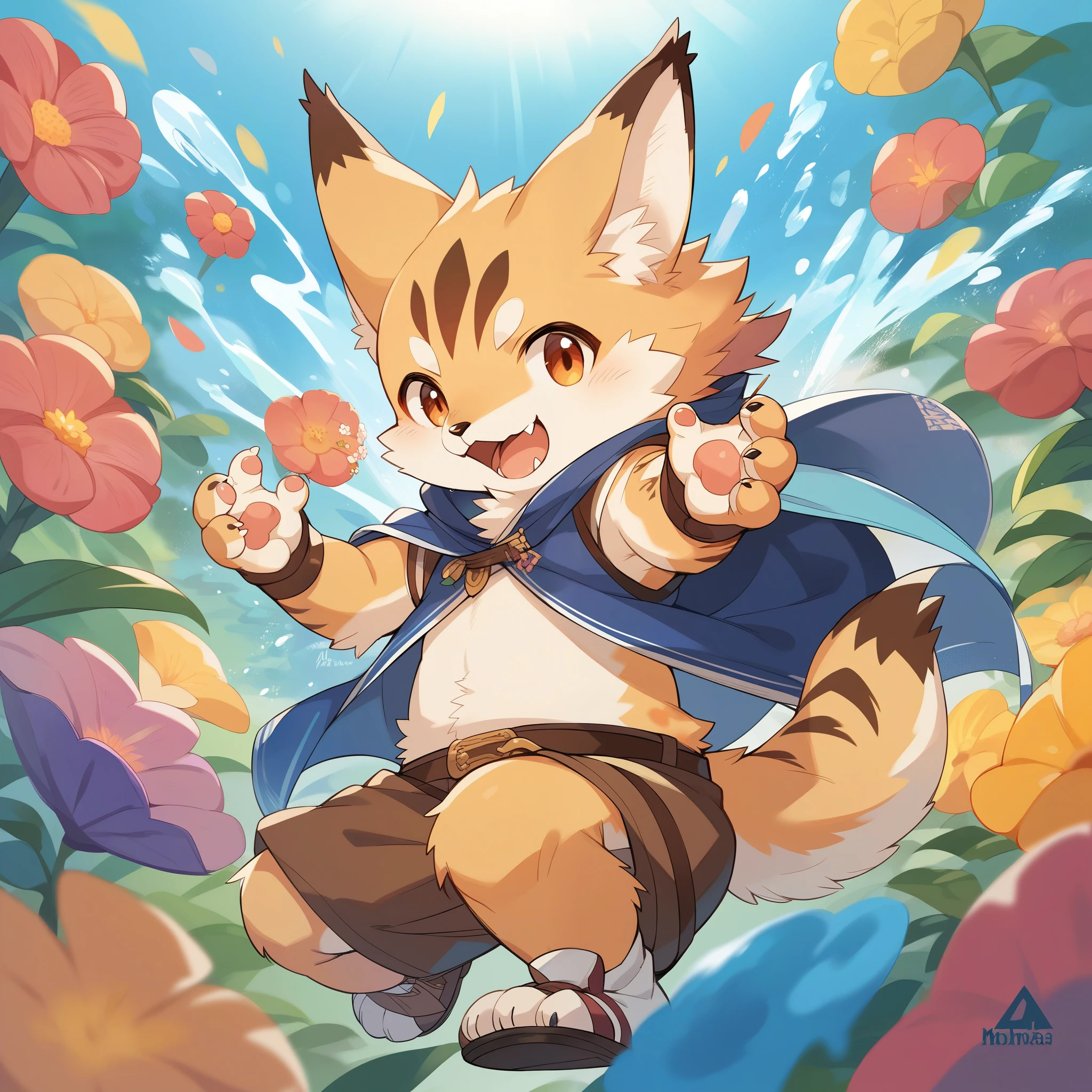rating_safe, score_9, score_8_up, score_7_up, score_6_up, score_5_up, score_4_up, hires, source_furry, rzminjourney, vector-art, by Alfons Mucha(kemono, furry anthro)logo mark, round, colorful ink splash flower,