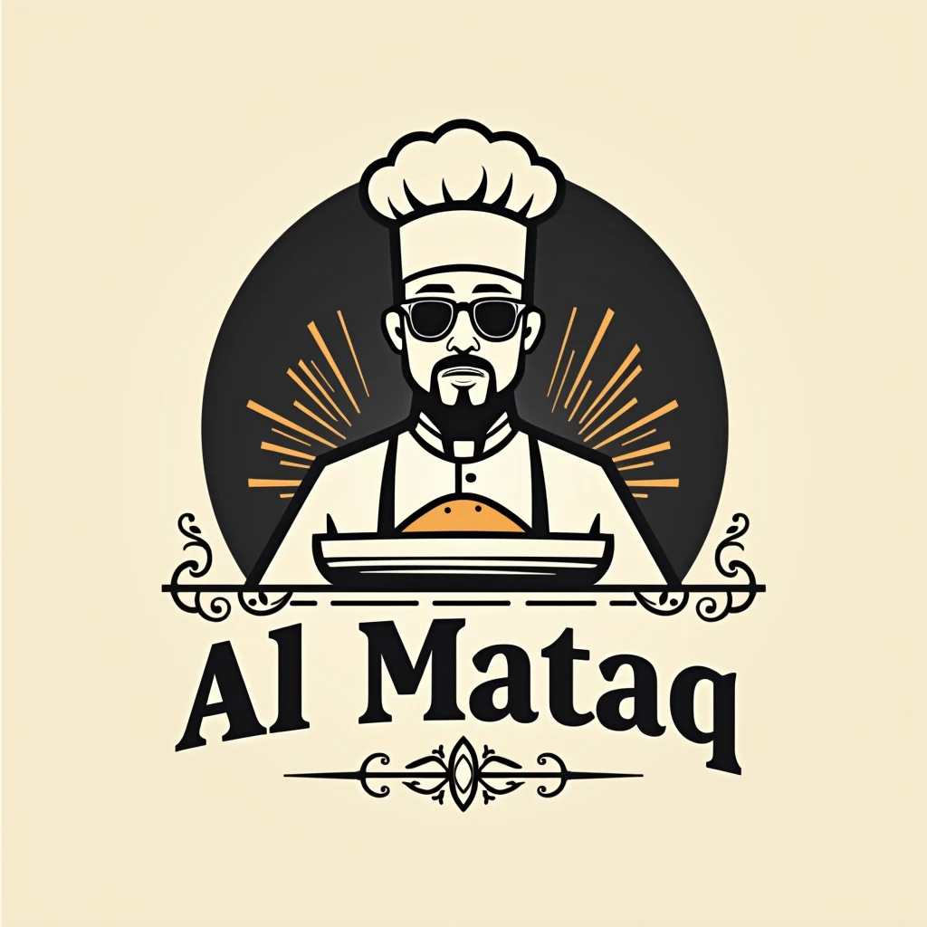 an elgant logo for Al Mataq Who deals in Street food. in svg format ()