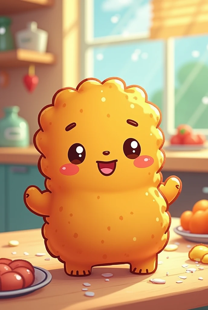 nugget, cartoon style