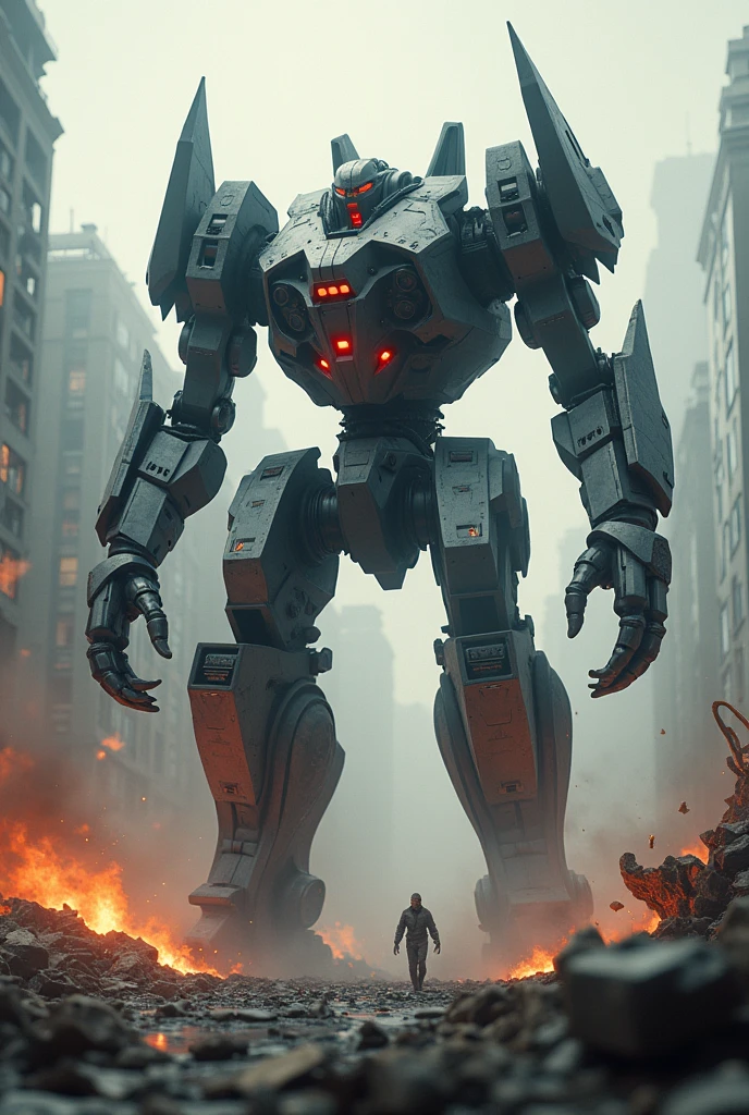 A robot doing destruction