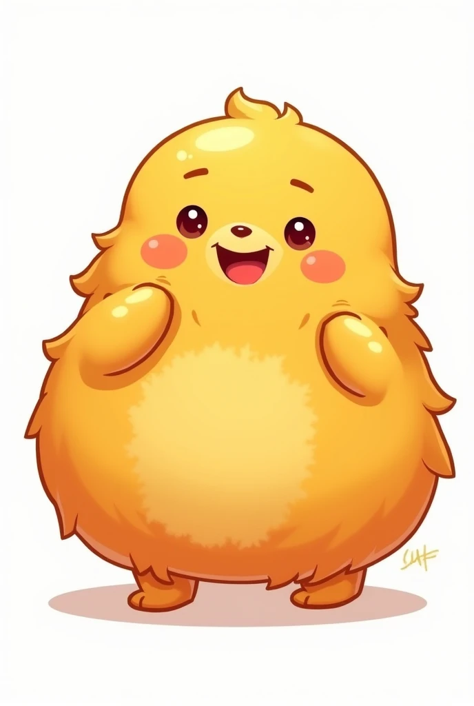  nugget, cartoon style, white background 