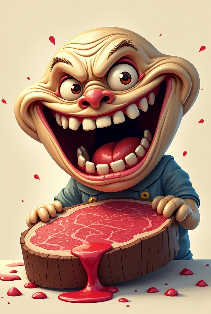 Troll face with this emoji🥩
