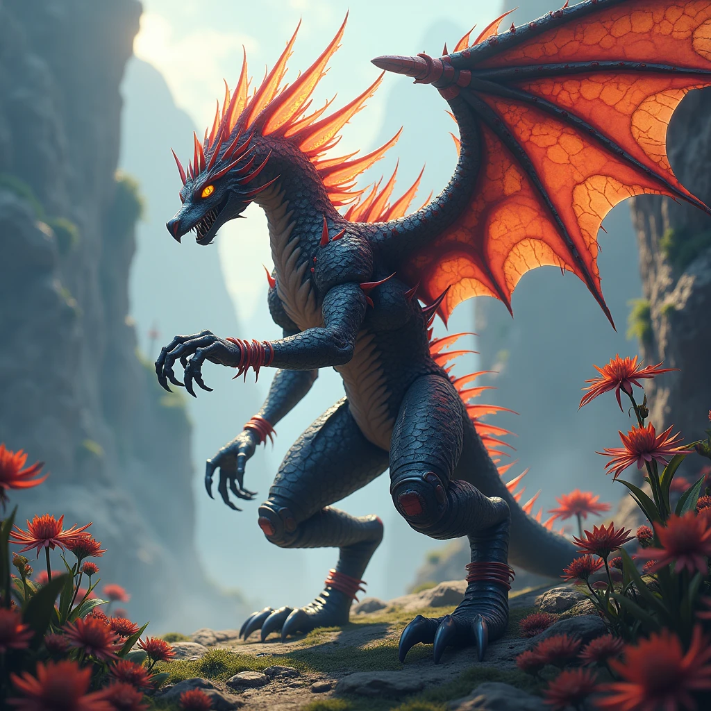 A highly detailed, digitally rendered Digimon character, hyperrealistic, 8K resolution, masterfully crafted with extreme attention to detail, vivid colors, dramatic lighting, cinematic composition, digital painting style, intricate textures, fantasy elements, dynamic pose, powerful expression