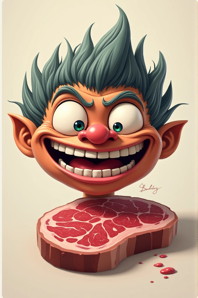 Troll face with this emoji 🥩