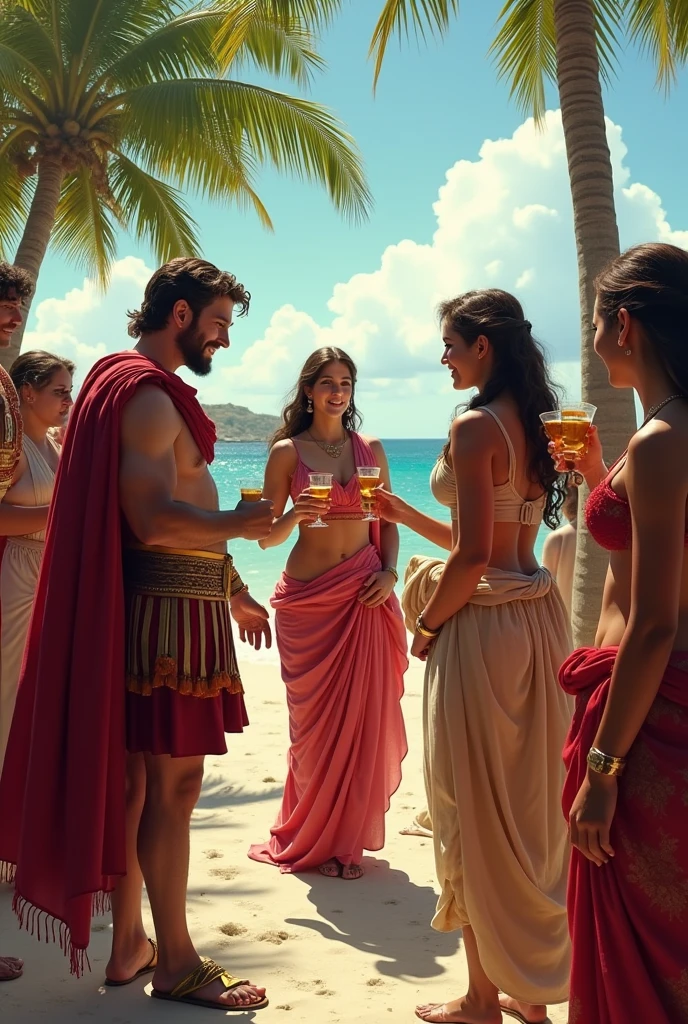 Romans soldiers discovering cuba, making friendship with local womans , realistic , its 36° , really hot temperature, a lot of alcool around and funny social moment. P.s the romans are white italians senators