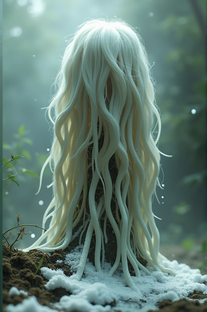 I want to get image of roots with shampoo and hairs