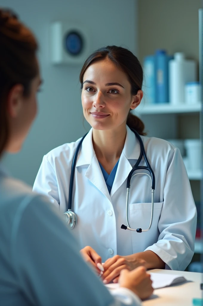 Lady doctor working