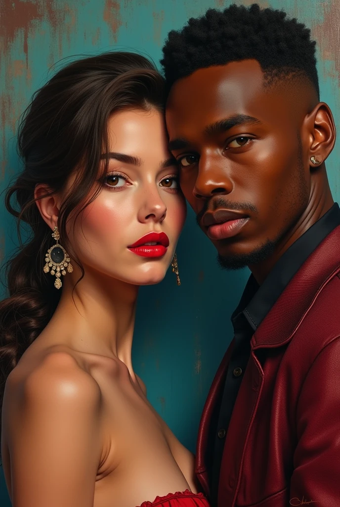Hot russian girl and ugly black boyfriend 

