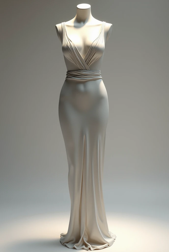 (masterpiece) (detailed)
Make an image of a mannequin wearing bodycon(short one piece bodycon) dress from neck to feet cleavage shown don't focus on girl just from neck to feet and cleavage shown