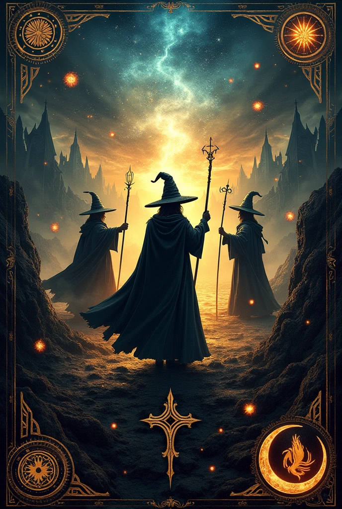 Design a flag of a country it's known for Black magic, different kind of magics, wizards and witches