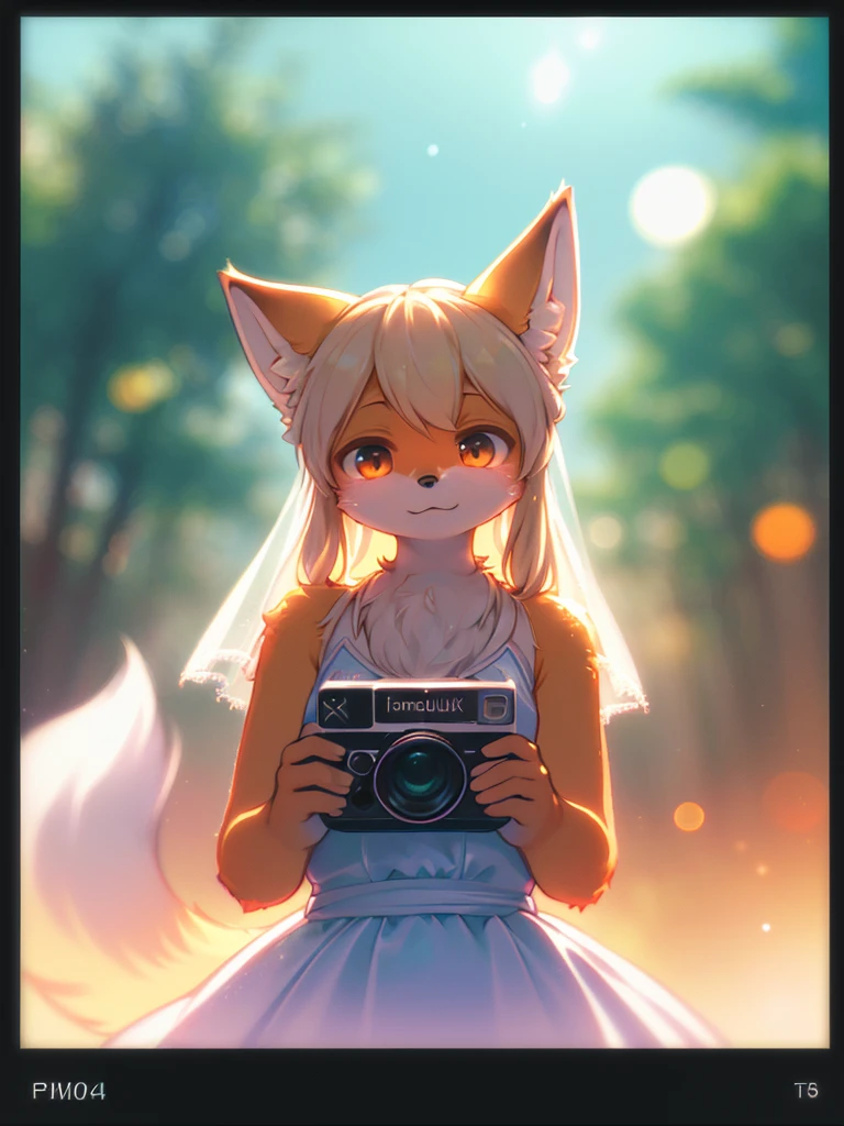 (Sumilux f1.4 36mm , Polaroid , low Latitude old color negative film , cross process , (bokeh), Long exposure , blur , flare, chromatic aberration , (soft focus), (Shallow focus) , soft glow , Maximum aperture, low Key , Transparent depiction , Tyndall) , 
The Fox's Wedding , horror , Jumpscare