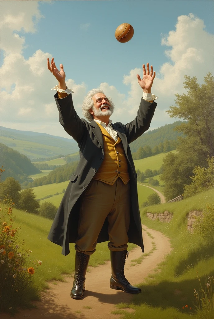John napier pretending to catch