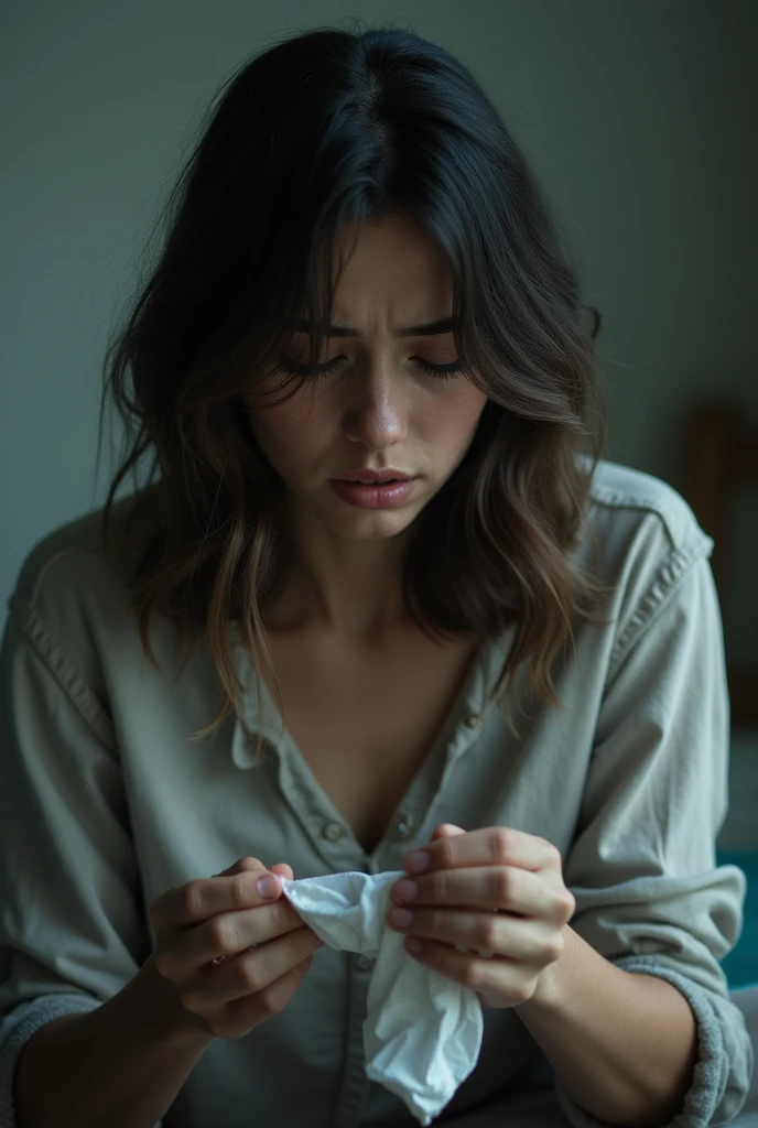 Harrased sad
woman