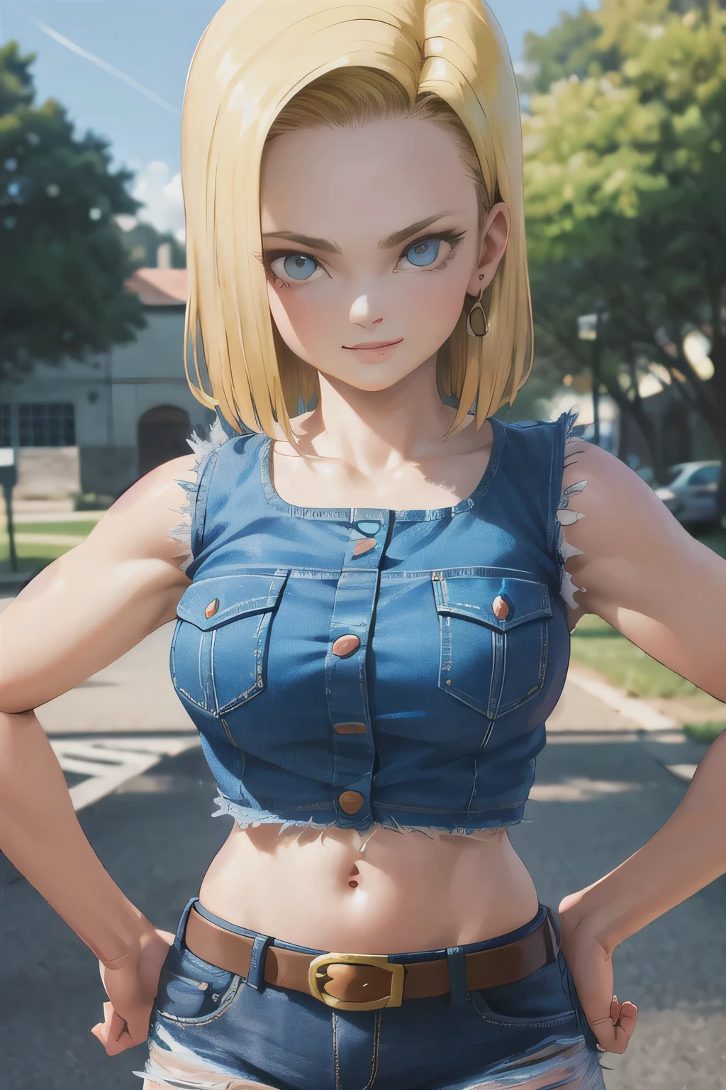 ((best quality)), ((master part)), ((Android18) nude girl android18