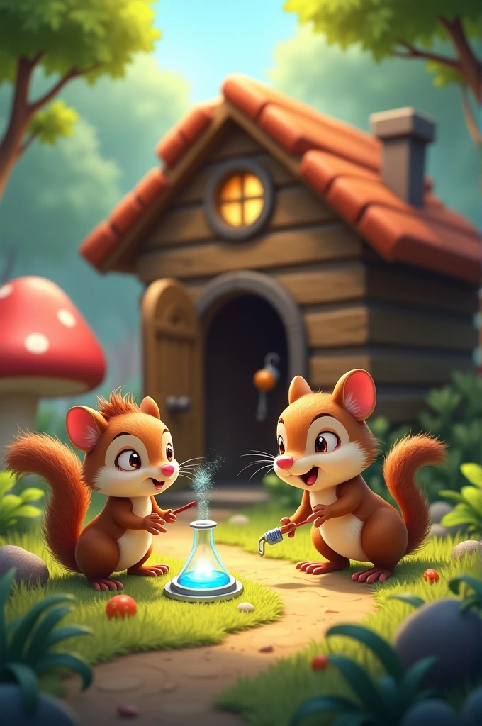 This captures the essence of survival home-making, funny animations, and science content.