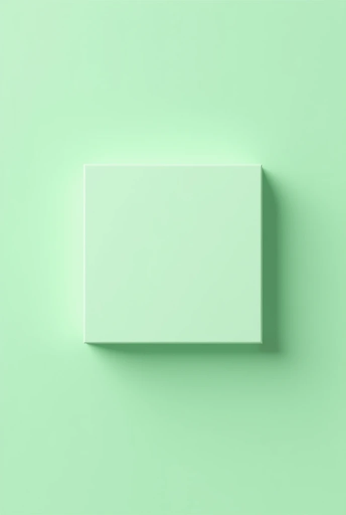 A 3:4 box and its background color is lightgreen its center have a text