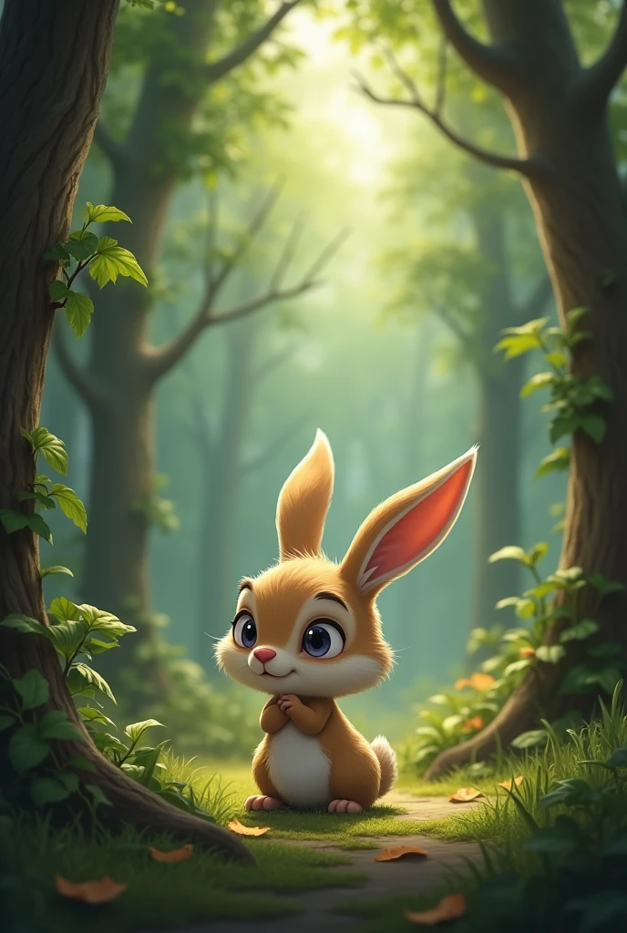 Benny the bunny was scared by the scare his friend the badger gave him and became sad because they were far from home..