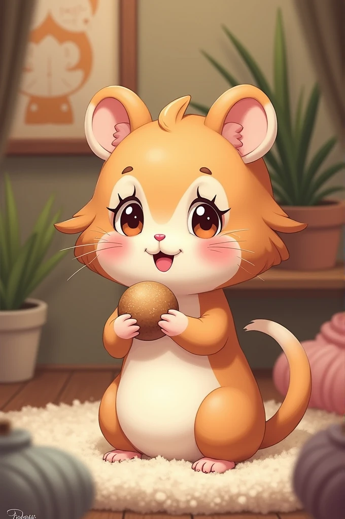 hamster animal girl