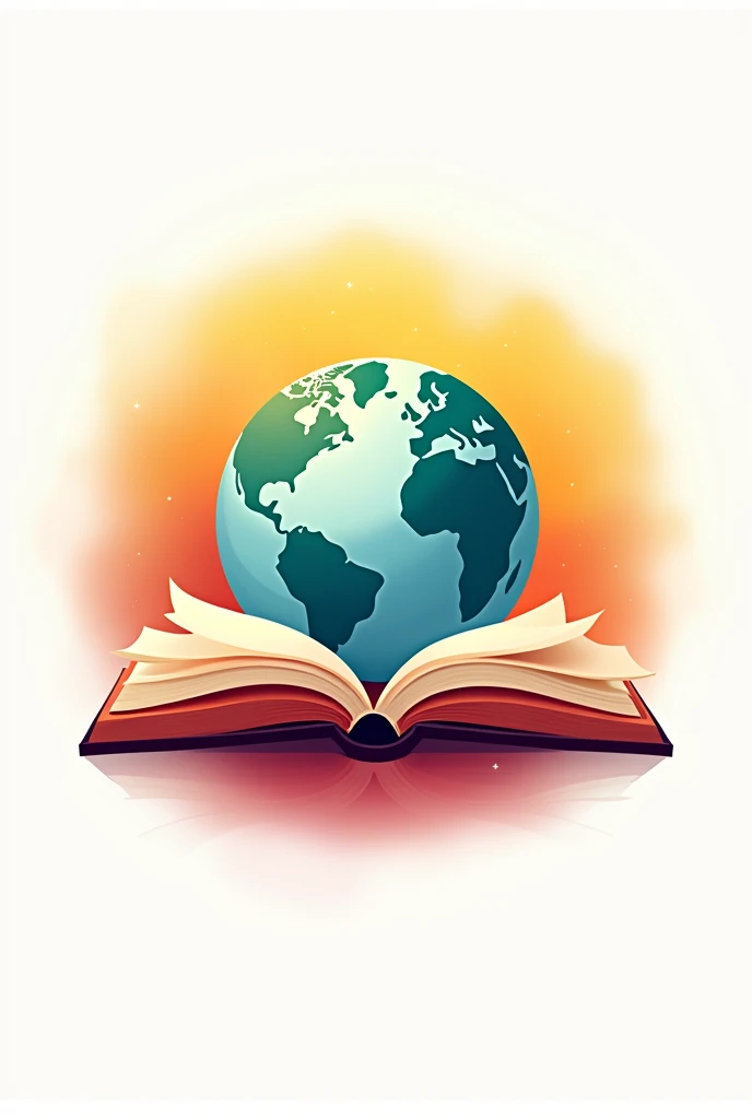 Prompt: "Design a striking and modern logo for an educational YouTube channel. The logo should feature a central globe symbolizing global knowledge, with stylized, open book pages around it to represent learning and education. The background should have a smooth gradient transitioning from yellow to red, adding warmth, energy, and dynamism to the design. The logo must be bold, clean, and easily recognizable, conveying a sense of curiosity and passion for education. It should appeal to a broad audience, from students to lifelong learners, and be suitable for digital media use."