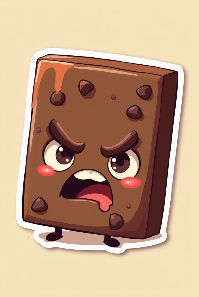 1 chocolate sticker, width 370×height 320, annoying