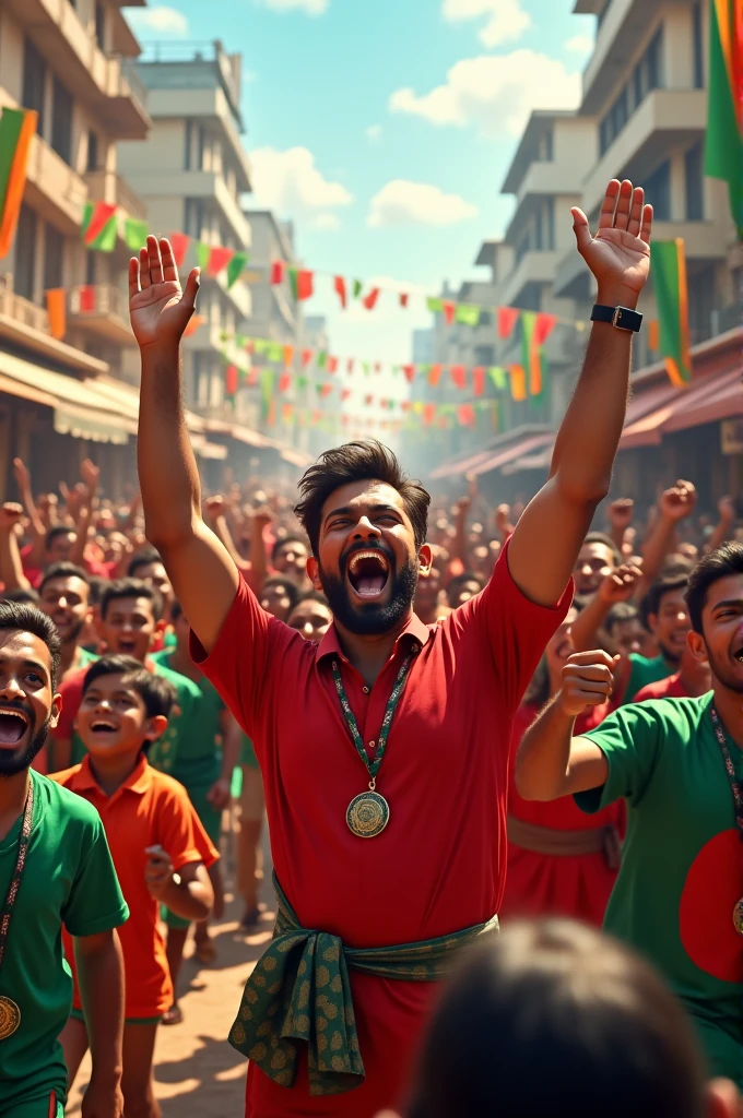 Bangladeshi people enjoy for win everything
