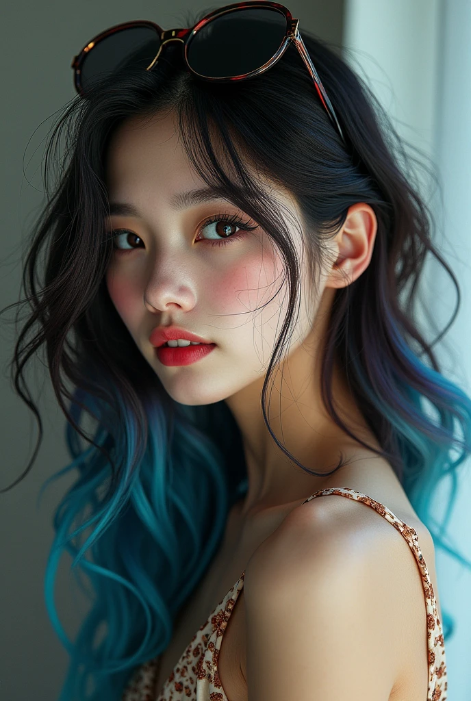 25Japan Age、nude、Black Hair、Round eyes、False eyelashes、Light wavy hair, correct、Striped Hair、Brown Hair、Blue Hair、Dark blue hair、Gradient Hair、Asymmetrical hair、Hair behind the ear、Crossed bangs、Long Hair、とてもLong Hair、Hair up on one side、とんでもなくLong Hair、Valletta、Sunglasses under the eyes、、Ring Eye、Round eyes、Compensate、Wicked Smile、A light smile、Surrealism、Cast a Shadow、Anaglyph、Stereogram、Portraiture、Subjective、Atmospheric perspective、Film Grain、Backlight、Exposure、Lens flare、8k、Very detailed、最high quality、超High resolution、超High resolution、Very detailed、Very realistic, masterpiece、correct、Textured skin、high quality、最high quality、Awards、High resolution、16K, Hair Folder、A light smile、Redness in the ears、correct、odor、Surrealism、Cast a Shadow、Subjective、Shine、360° View、Very detailed、最high quality、超High resolution、解剖学的にcorrect、masterpiece、Textured skin、High resolution、最high quality、Attention to detail、Long eyelashes、A slight blush、Compensate, ((The whole body is visible))