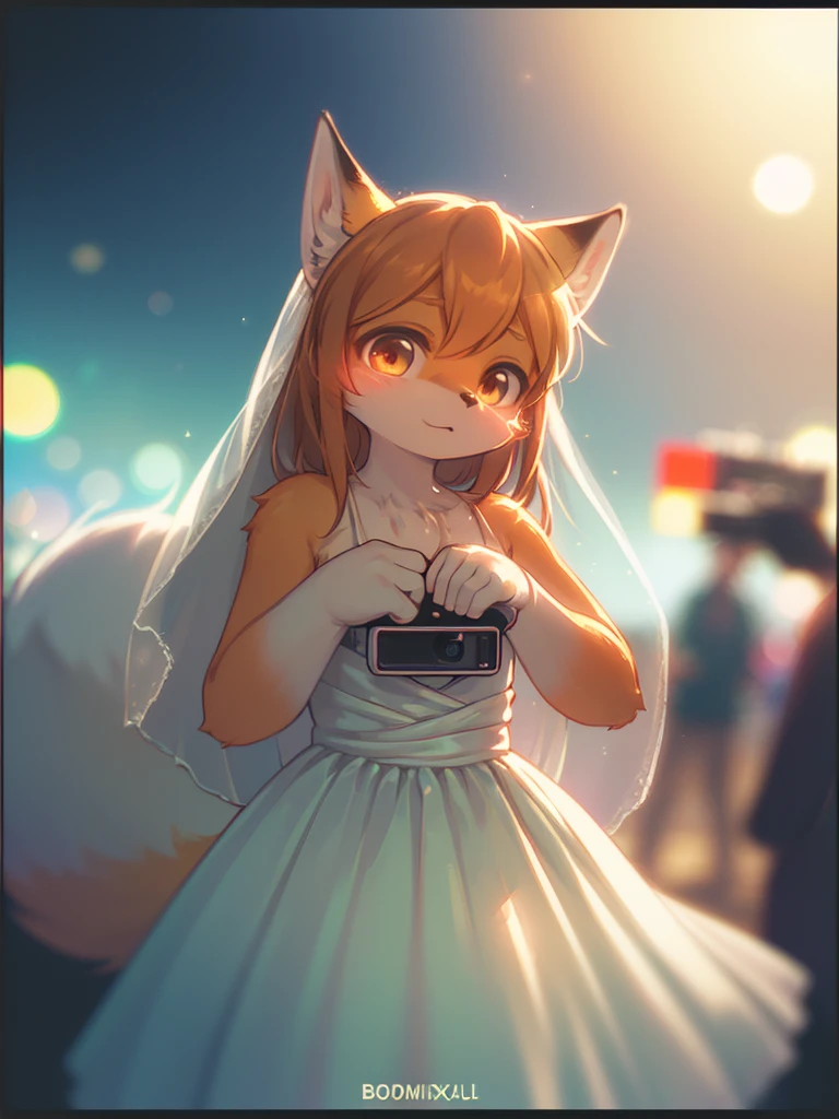 (Sumilux f1.4 36mm , Polaroid film , low Latitude old color negative film , cross process , (bokeh), Long exposure , blur , flare, chromatic aberration , (soft focus), (Shallow focus) , soft glow , Maximum aperture, low Key , Transparent depiction , Tyndall) ,
The Fox's Wedding , horror , Jumpscare