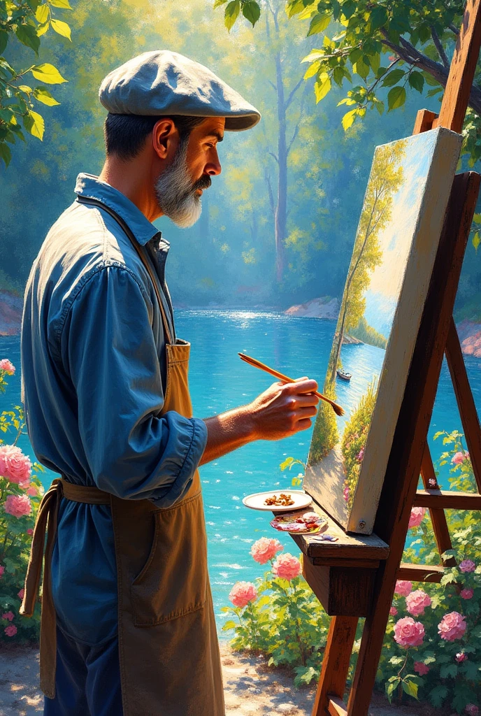 Claude Monet, the impressionist painter
