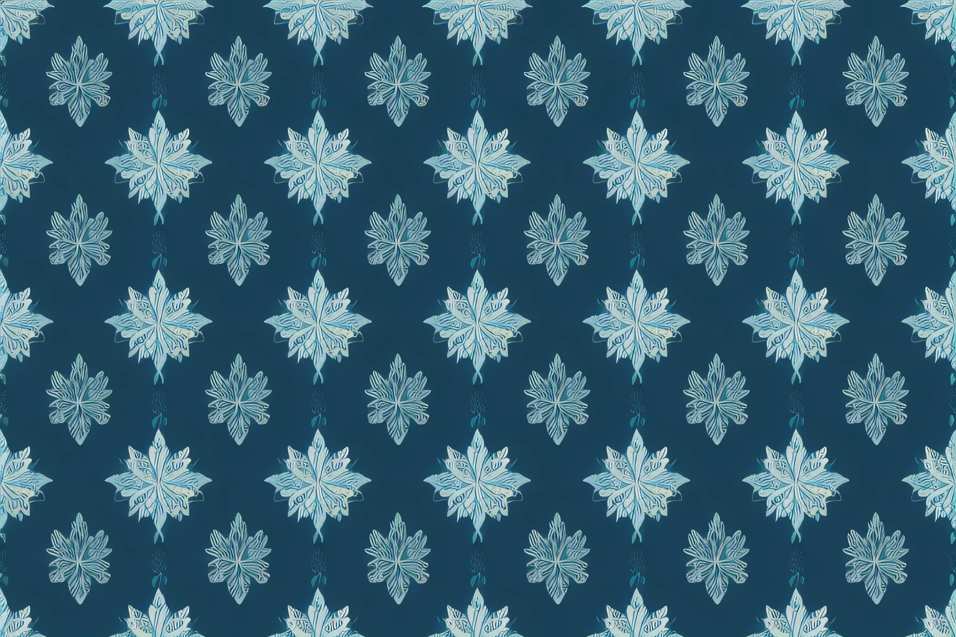 Geometric pattern background wallpaper retro flower plant botanical floral blue modern stylish gray winter chic material pattern nostalgic seamless decoration antique wrapping paper package continuous