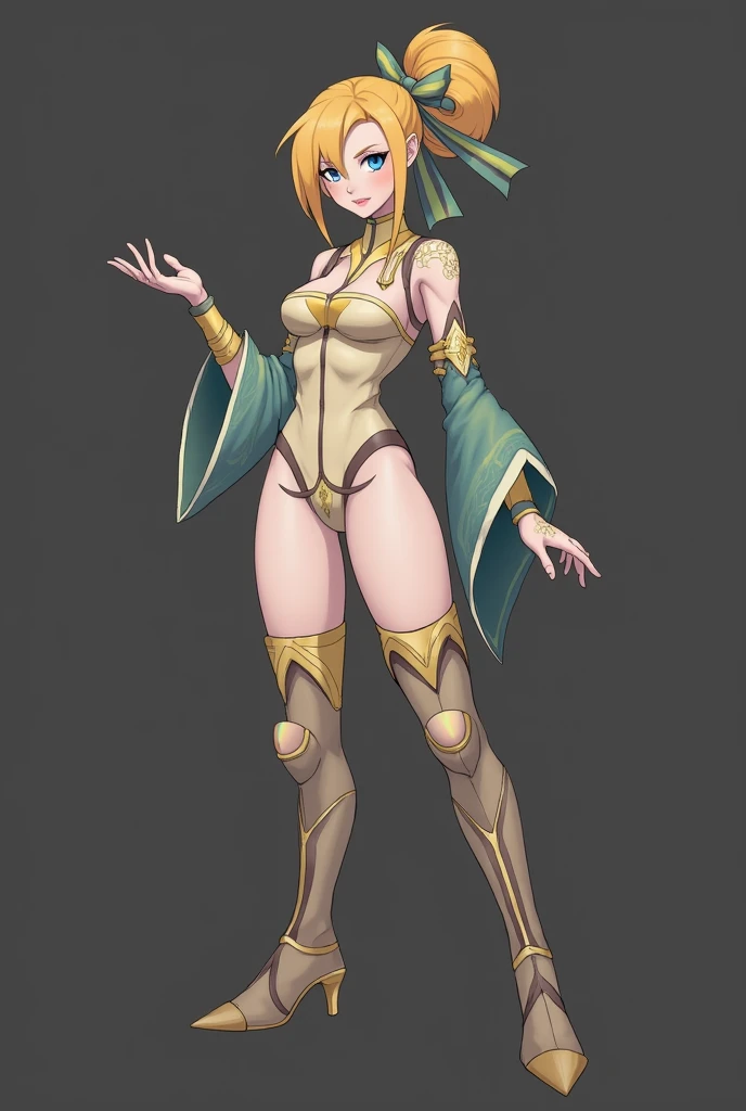 full body standing symmetrical barefoot ((tanned elf girl))), (((purple eyes))), (((long blonde hair))), (((old:1.2))), (((Alone))),) tiara, naked, showing the vagina 