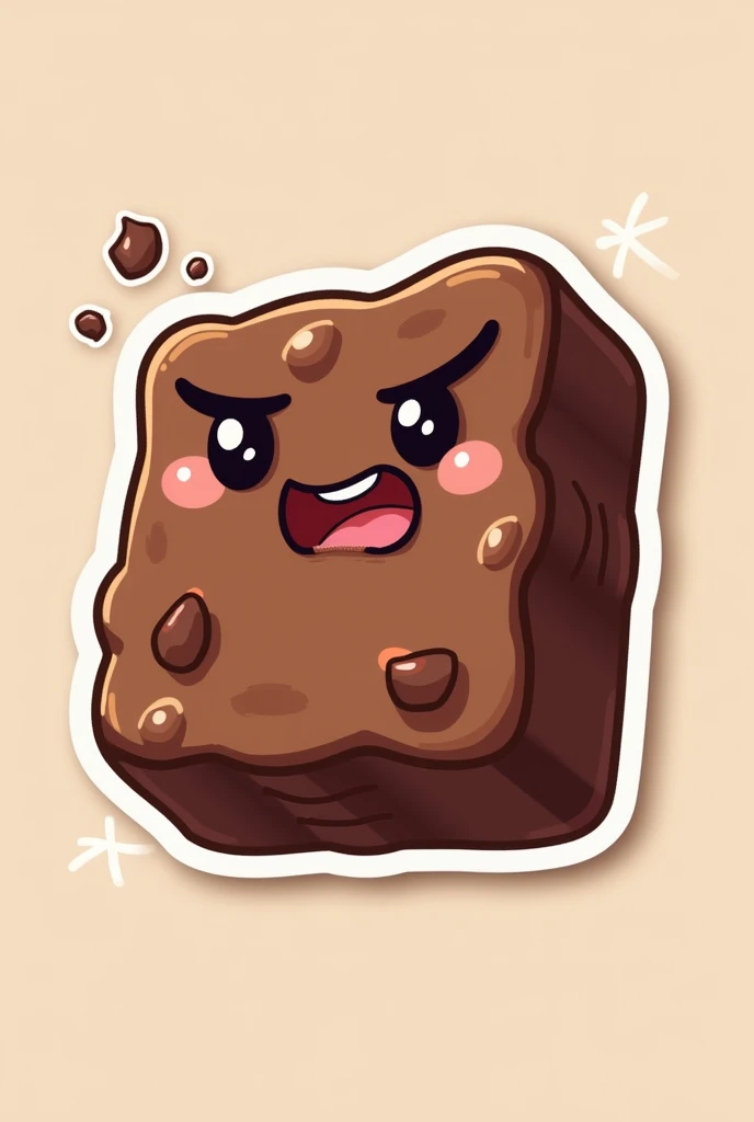 1 chocolate sticker, width 370×height 320, annoying