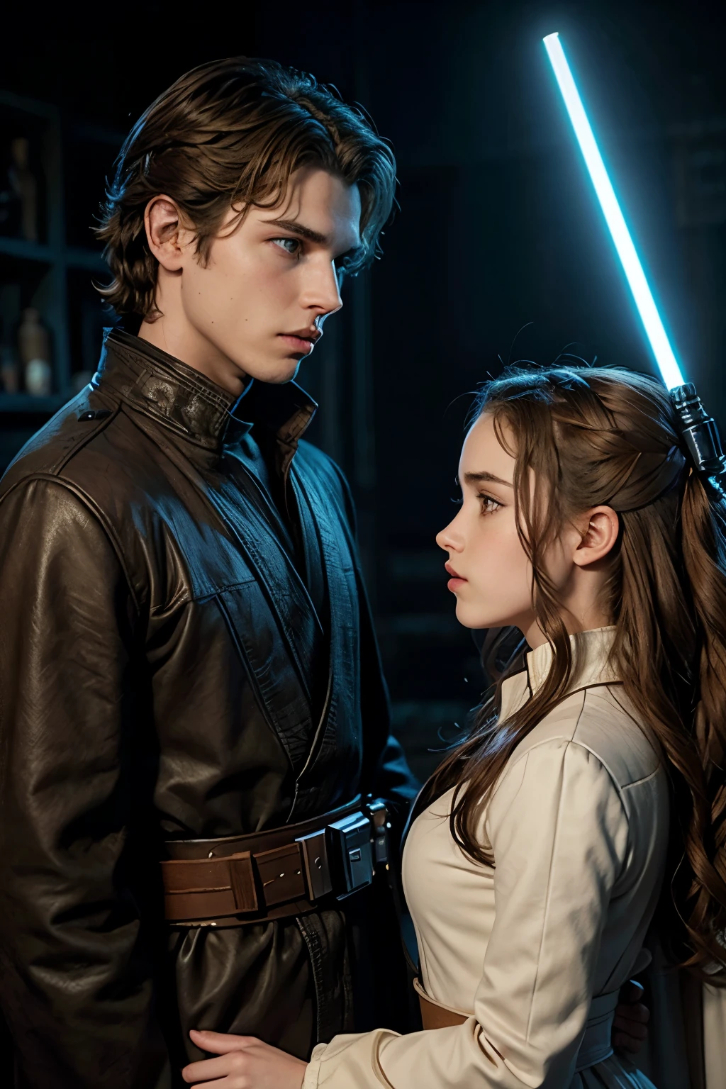 Anakin de guardia y Padme Star wars