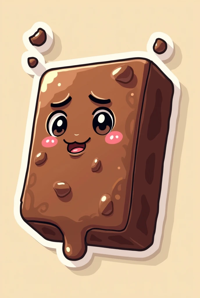 1 chocolate sticker, width 370×height 320, annoying