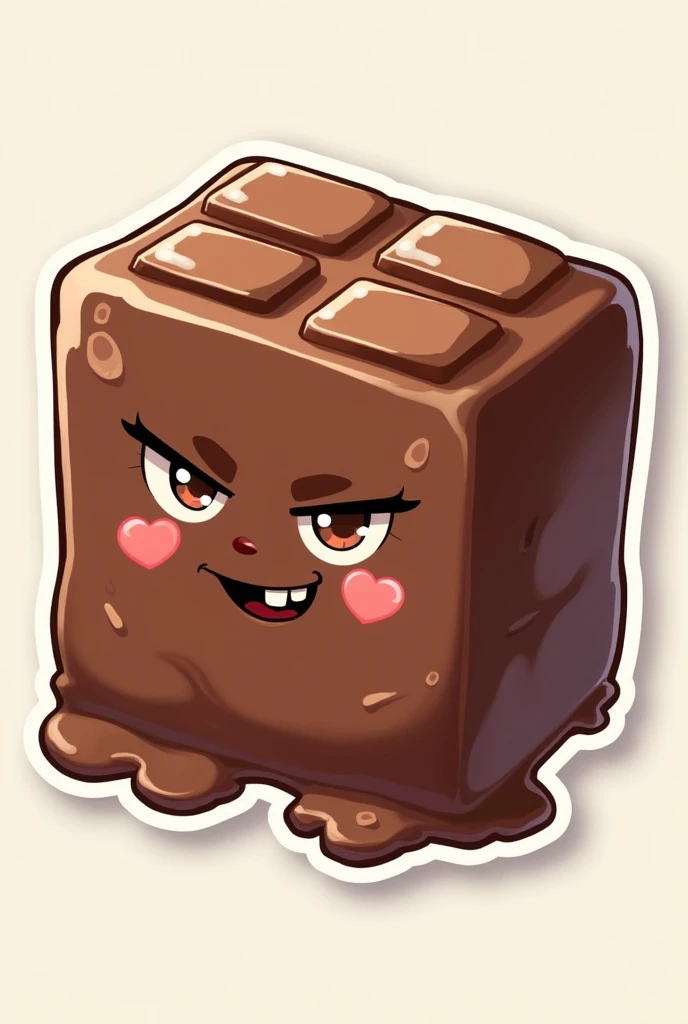 1 chocolate sticker, width 370×height 320, annoying