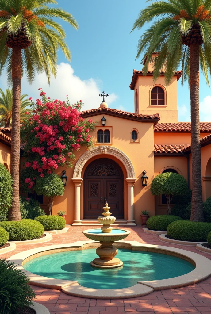 Airport design with hacienda-style architecture