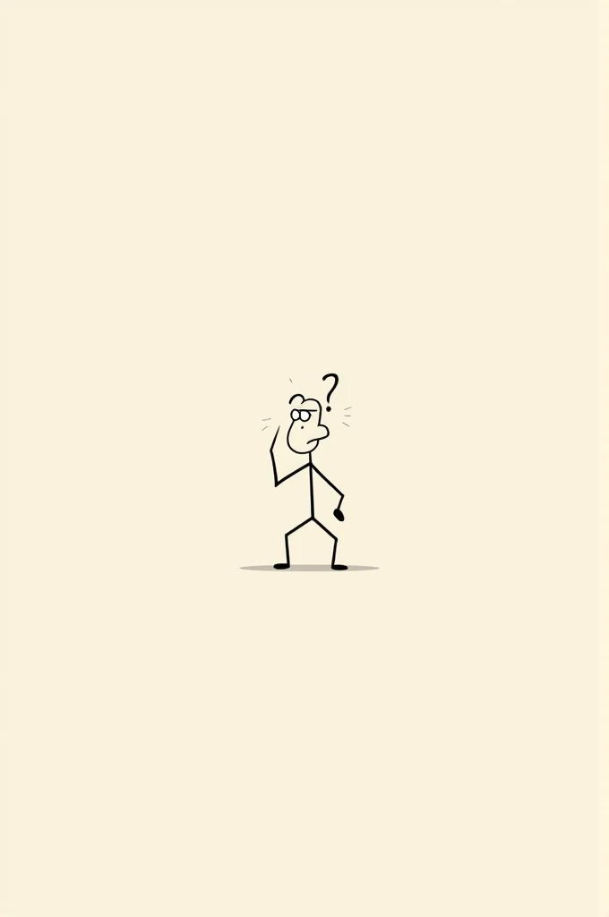 stickman confused face