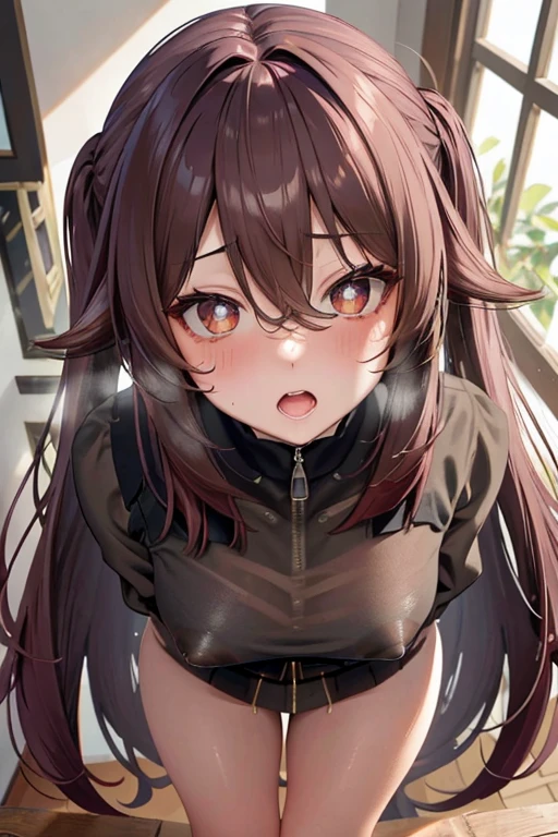 (masterpiece), best quality, expressive eyes, perfect face,nsfw:1.2,embarrassed,breathless:1.4,humid:1.5,full-face blush:1.3,open mouth,portrait,see-through,open stance,swirl eyes:1.3