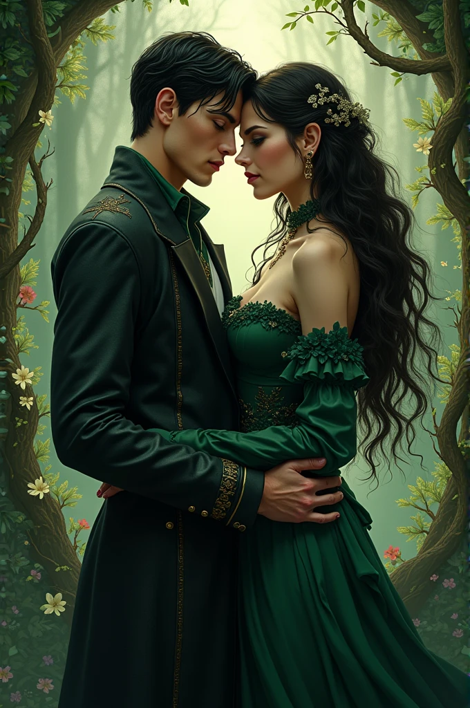 Help me create a wild druid in love with a vampire