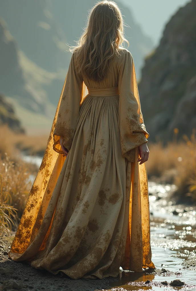 Long Dress with Mud stains