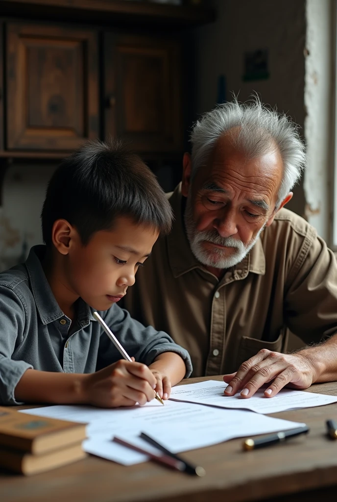 POOR FATHER TEACHES HIS SON TO WRITE A Meticulous JOB APPLICATION TO GET A JOB