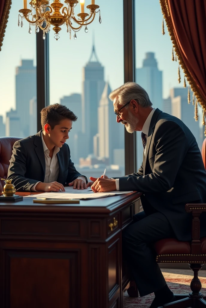 RICH FATHER TEACHES HIS SON ABOUT REAL-LIFE BUSINESS TO GAIN EXPERIENCE